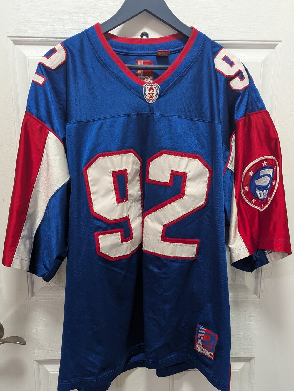 Vintage 5Bac New York Giants #92 Stitched Football Jersey XL